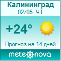 Погода от Метеоновы по г. Калининград