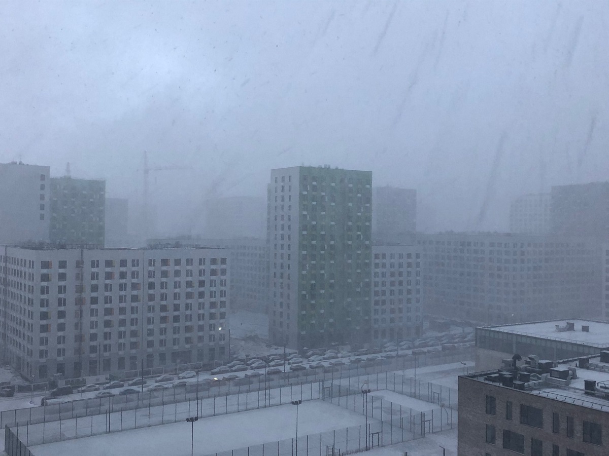 Москву атакует снежная буря